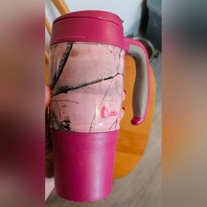 Bubba Pink Travel Mug with Handle - Insulated Kitchen Tumbler